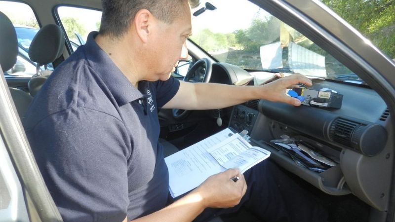 Control de tiqueteras a taxis y remises de la Capital