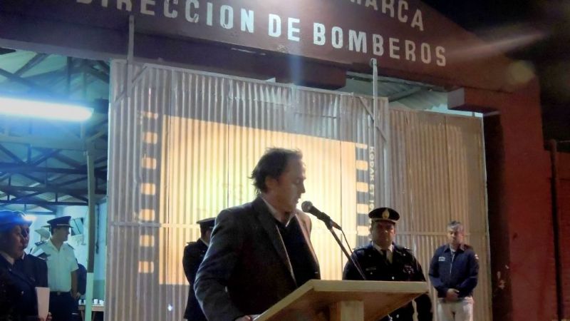 Mera presidió las celebraciones por el 73° Aniversario del Cuerpo de Bomberos