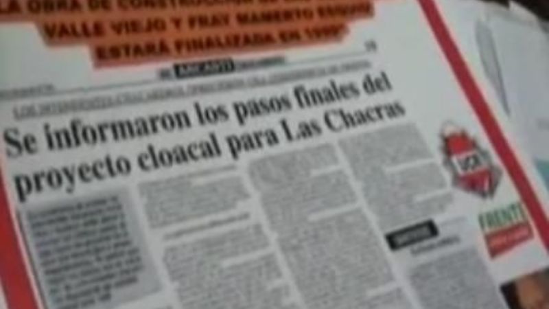 Cloacas: “Jalile prometió la obra en 1997 y nunca la cumplió”
