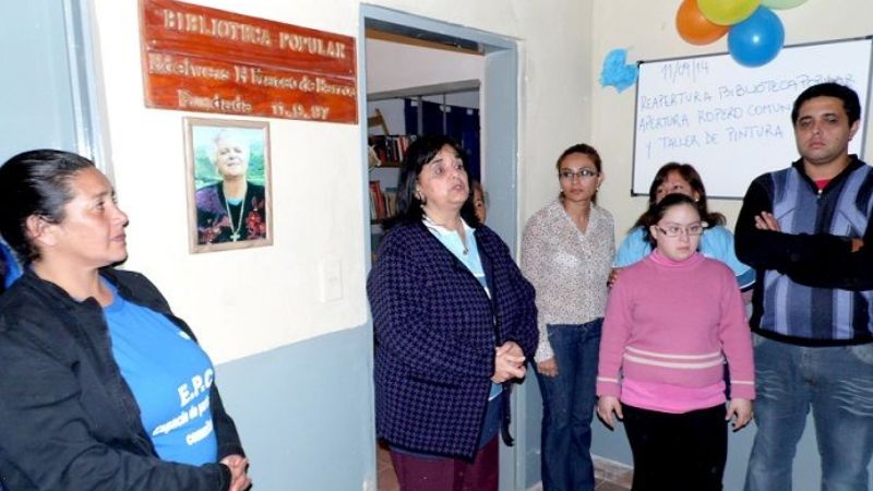 Reabren una biblioteca popular en el EPC 100 Viviendas Norte