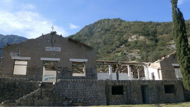 La ex residencia de Las Pirquitas, en ruinas