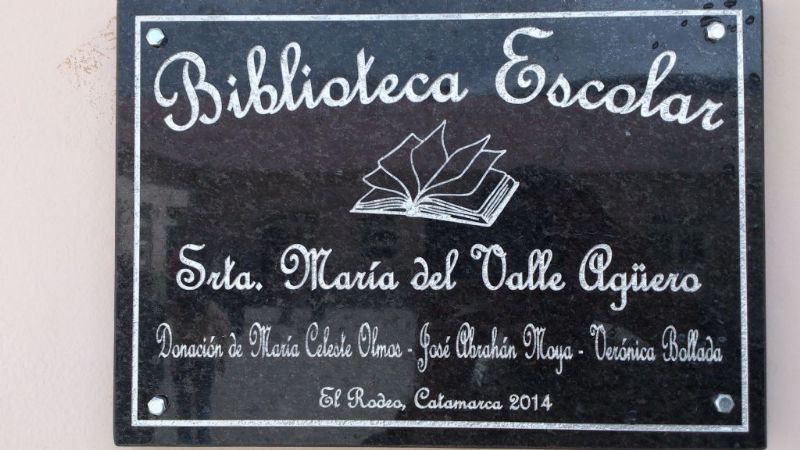 Inauguraron biblioteca en escuela de El Rodeo