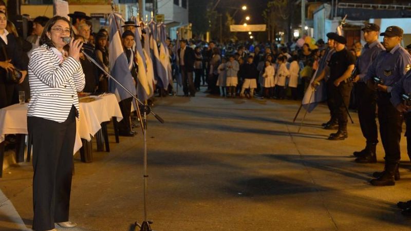 La Gobernadora presidió actos por aniversario de Pomán