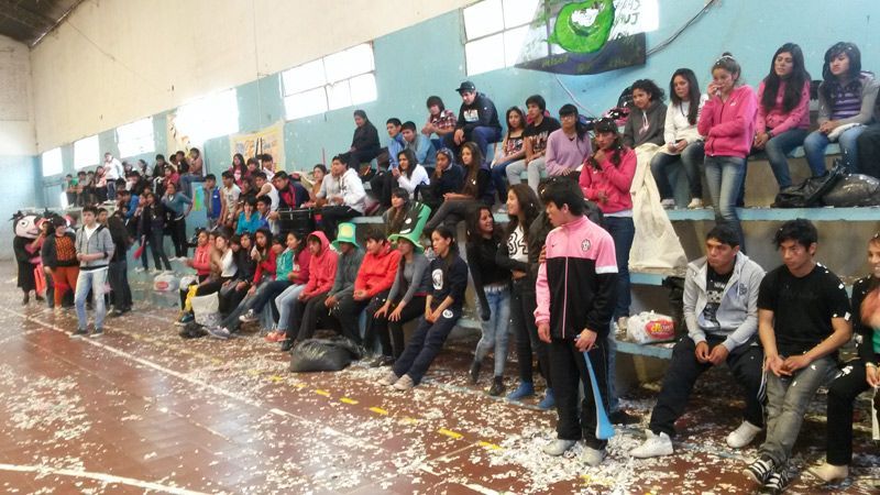 Los chicos viven su fiesta