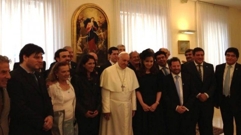 El papa Francisco almuerza con Cristina