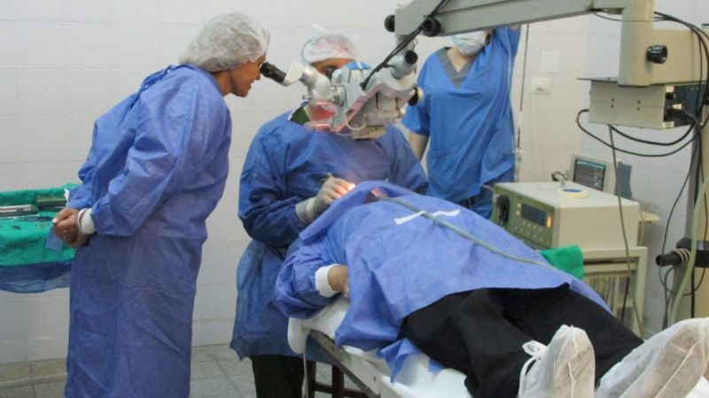 Cirugías de cataratas en el hospital de Belén