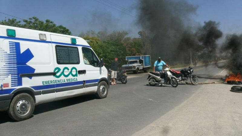 Piquete y corte de ruta