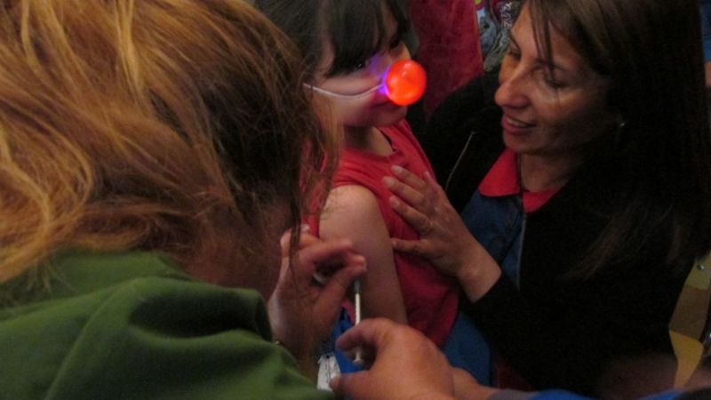 Refuerzan la vacunación contra la Rubeola-Sarampión y Poliomielitis en Belén