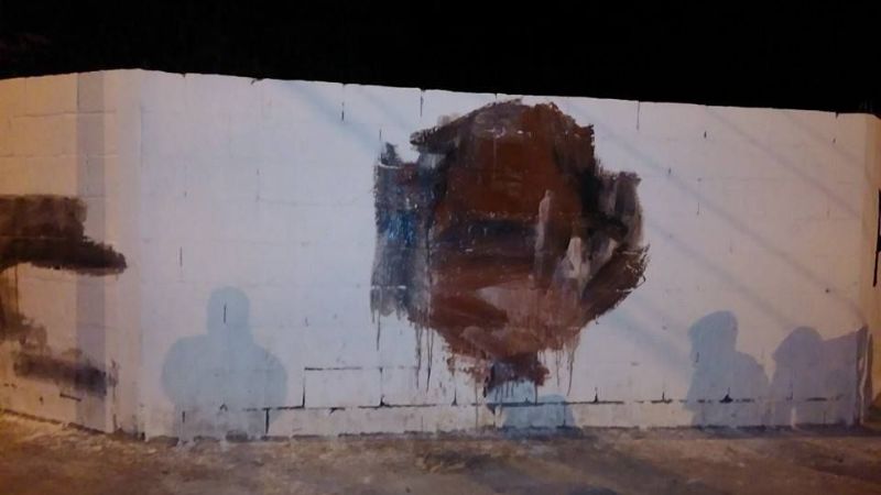 Pelea en Saujil por pintadas políticas