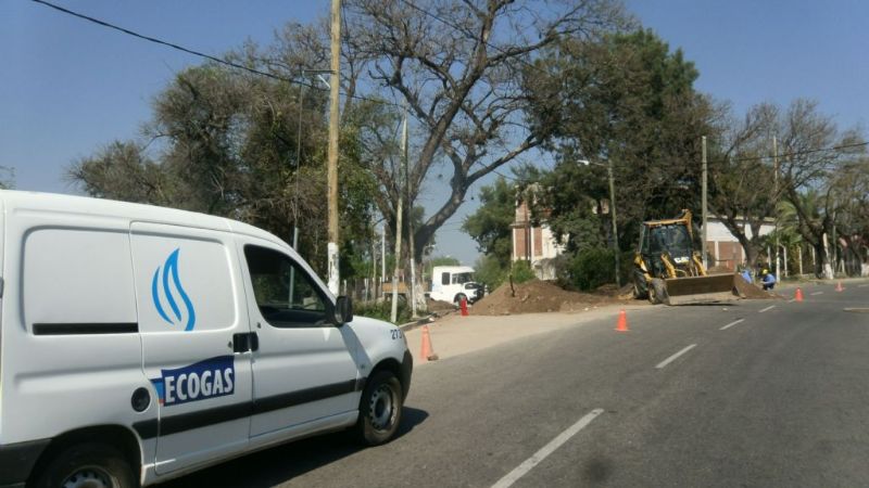 Rotura de cañería causó fuga de gas