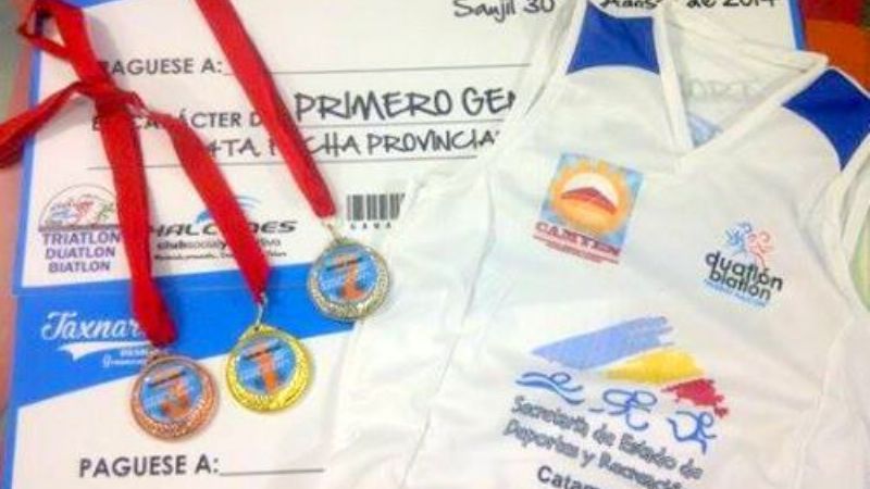 Los Halcones de Saujil, agradecieron por prueba de Dua y Biatlón