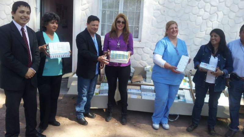 Donan medicamentos para posta sanitaria de Tinogasta