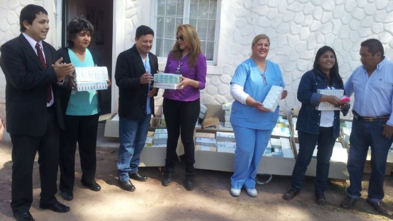 Donan medicamentos para posta sanitaria de Tinogasta