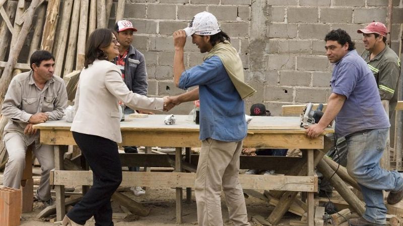 La Gobernadora recorrió obras