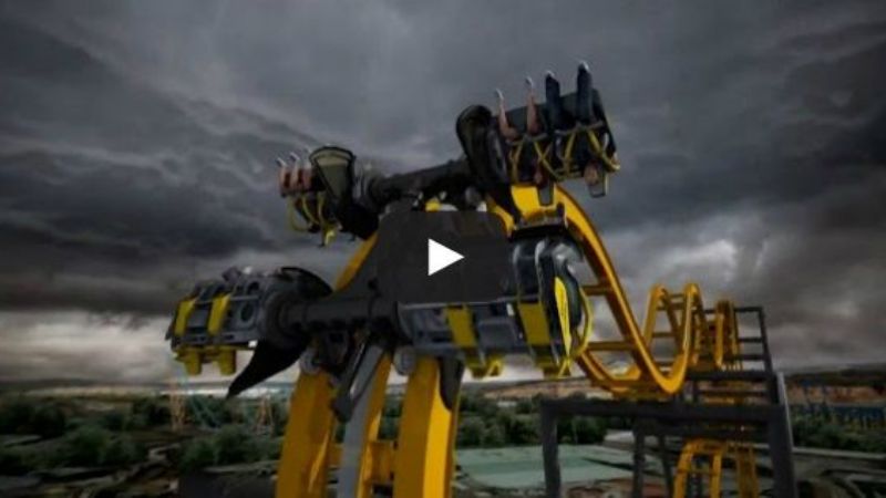 "Batman: The Ride", la escalofriante montaña rusa en cuatro dimensiones
