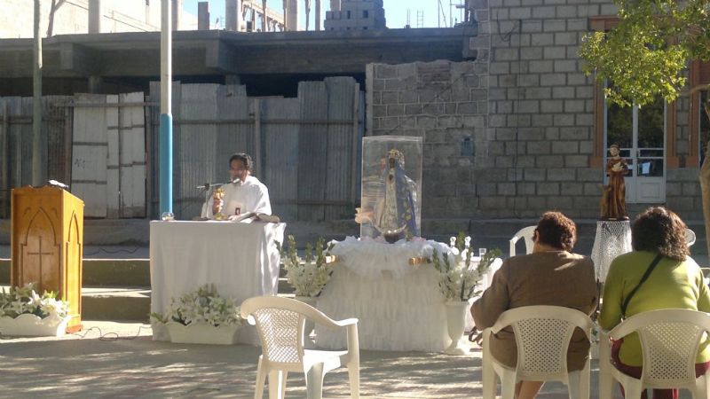 Andalgalá celebró la natividad de la Virgen en la plaza principal