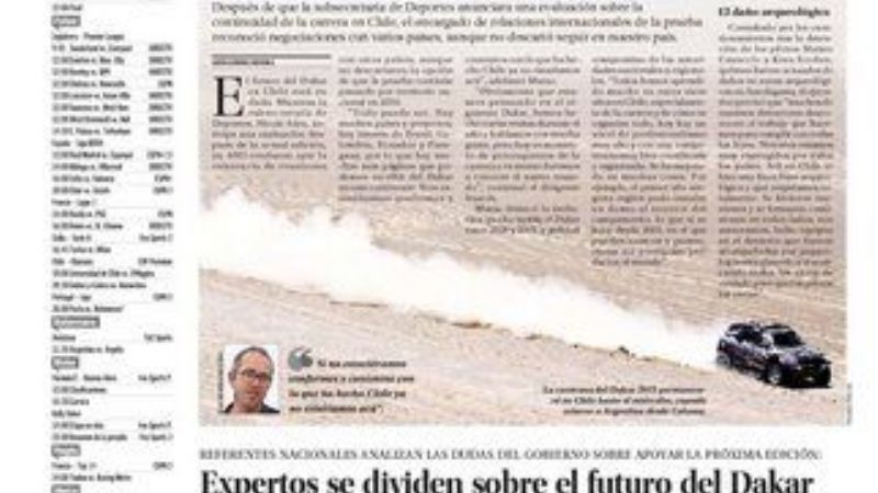 El Dakar 2016 ya piensa en un plan B, por si se baja Chile