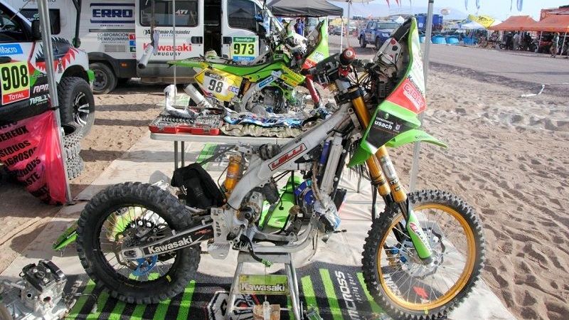 Ya sin Demelchori, el RPM Rally Kawasaki trabaja en Iquique