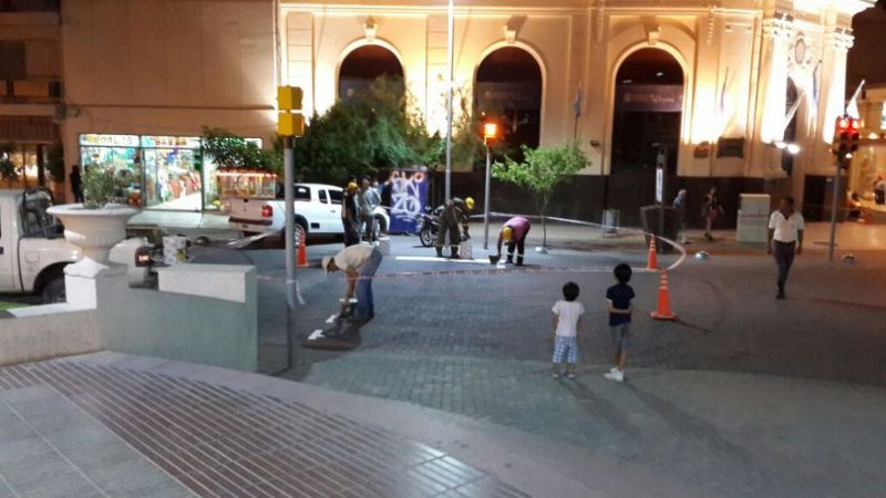 Trabajos de señalización en casco céntrico y barrios capitalinos