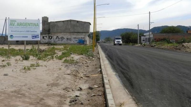 Finalizó la obra sobre la avenida Argentina