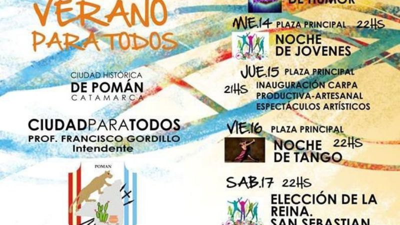 Verano para todos a pleno en Pomán