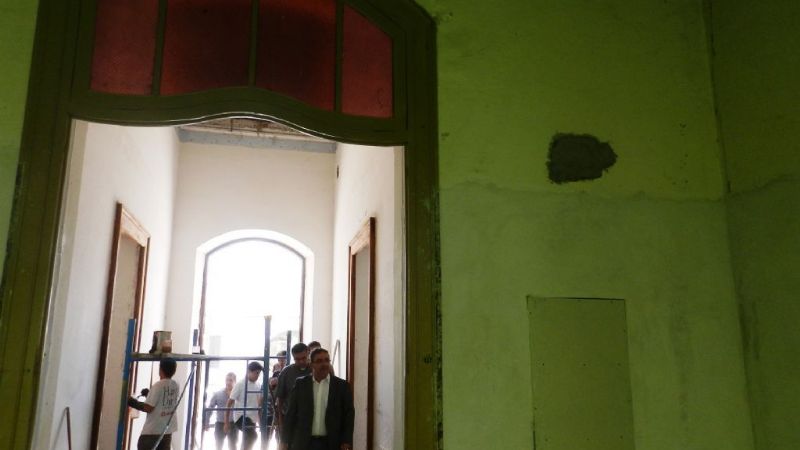 Jalil visitó las obras en el Museo de la Virgen