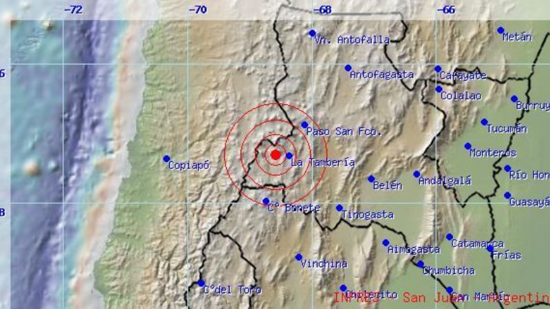 En 24 horas, cuatro temblores en Catamarca