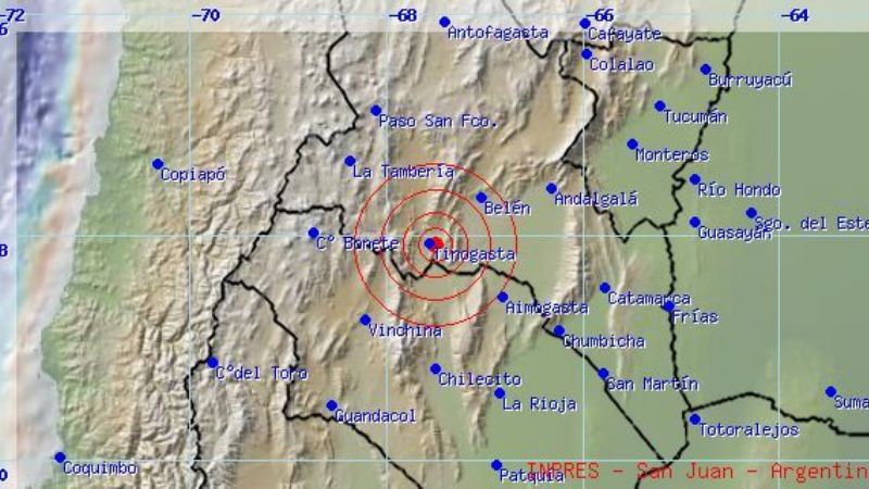 En 24 horas, cuatro temblores en Catamarca