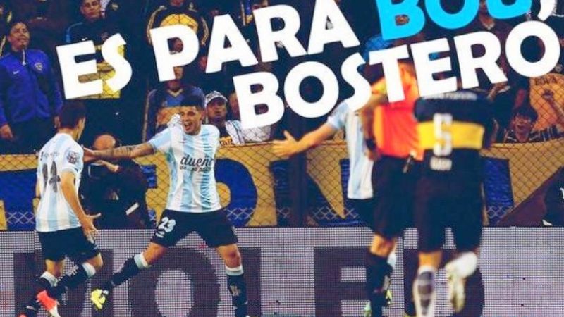 Aquí están los afiches de Racing cargando a Boca