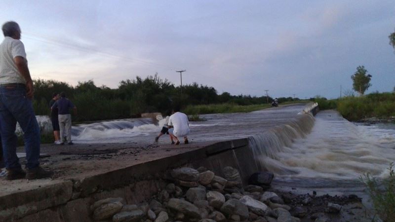La crecida en el Río Manantiales mantuvo incomunicados a localidades de Los Altos