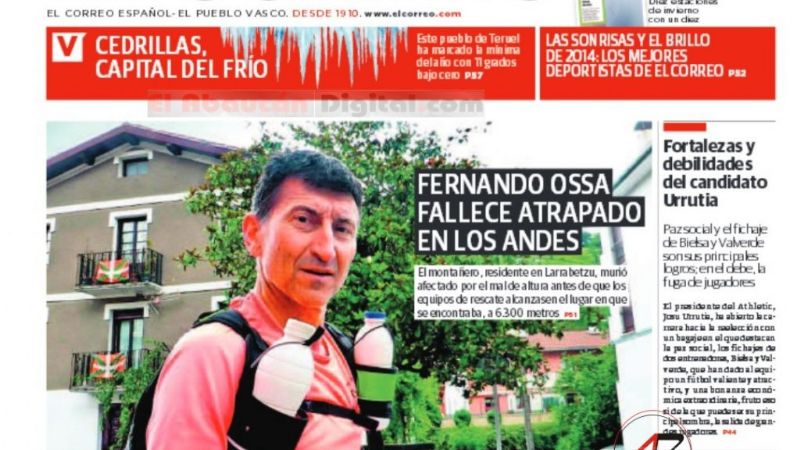 Repercusión y conmoción en España por la muerte del andinista en Catamarca