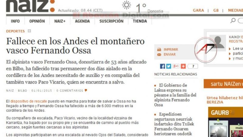 Repercusión y conmoción en España por la muerte del andinista en Catamarca