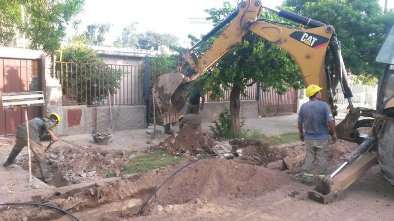 Obra en Avenida San Martín para mejorar el servicio de agua