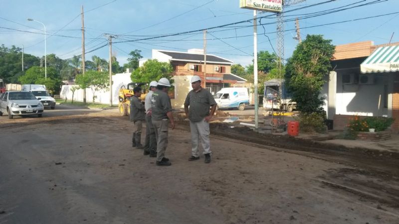 Obra en Avenida San Martín para mejorar el servicio de agua