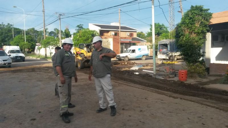Obra en Avenida San Martín para mejorar el servicio de agua