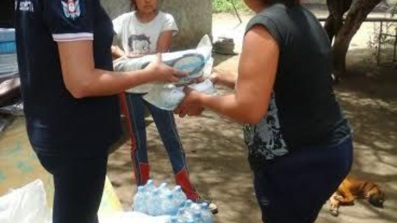 Intensa acción de Desarrollo Social asistiendo las zonas afectadas