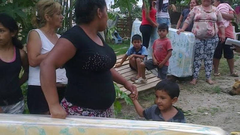 Intensa acción de Desarrollo Social asistiendo las zonas afectadas