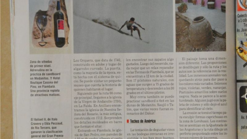 La Ruta de Abobe en revista Weekend