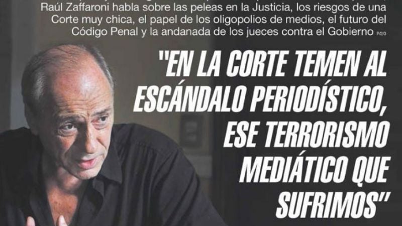 "Un sector del Poder Judicial está alineando claramente con Clarín"