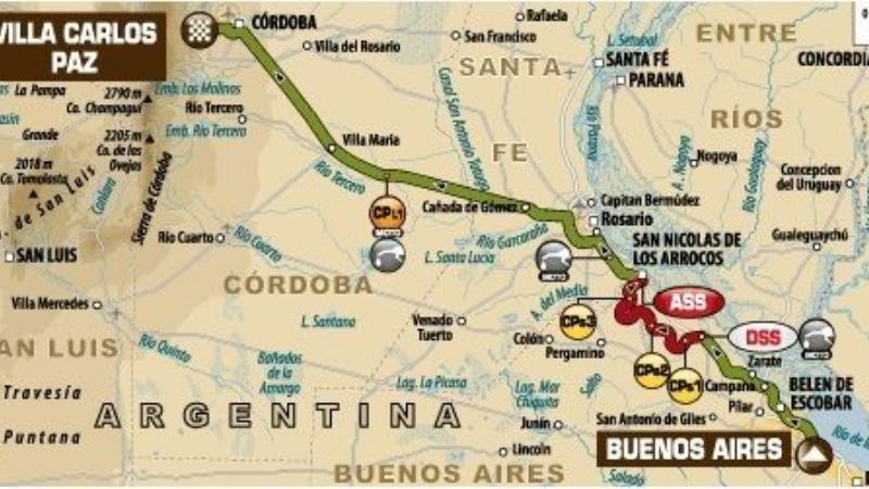 El Dakar largó desde Baradero la 7ma. edición sudamericana