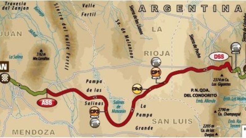 Sam Sunderland, en moto, abre el camino entre Córdoba y San Juan