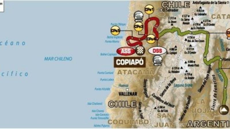 La 4ta. etapa Chilecito-Copiapó, con control en Tinogasta