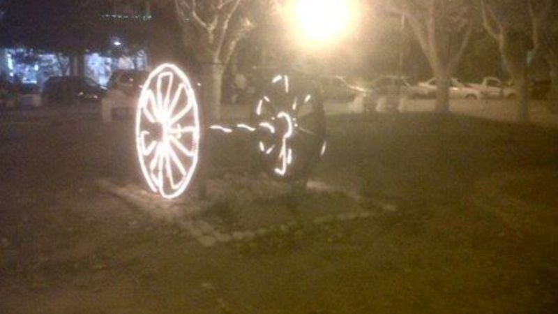 Arreglos en la plaza en Andalgalá