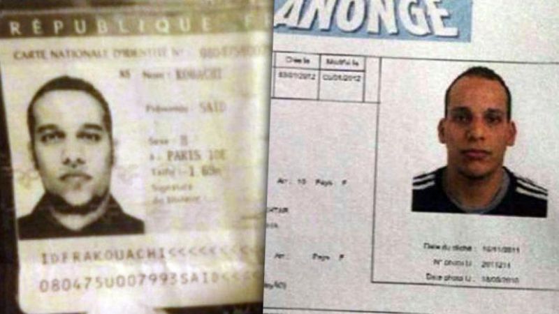 Identificaron a los tres terroristas que atacaron la revista Charlie Hebdo
