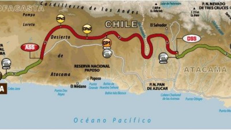 El Dakar 2015 corre su 5ta. etapa entre Copiapó y Antofagasta