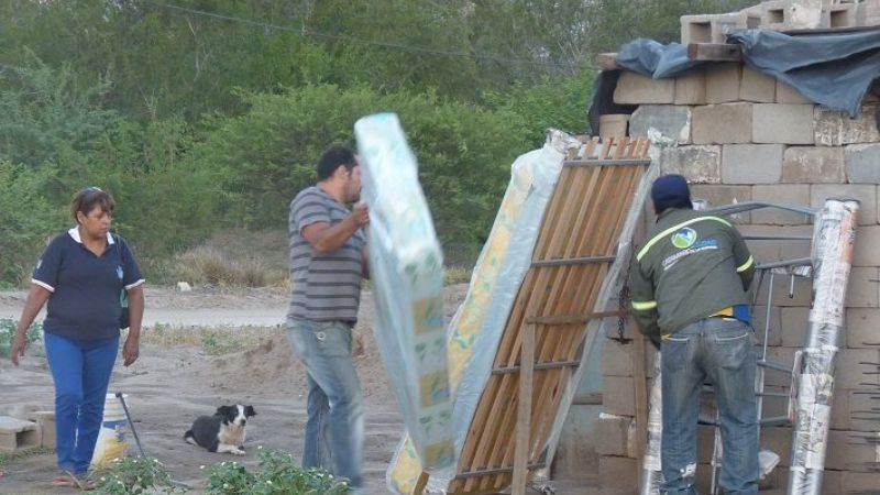 Permanente asistencia en asentamientos del sur