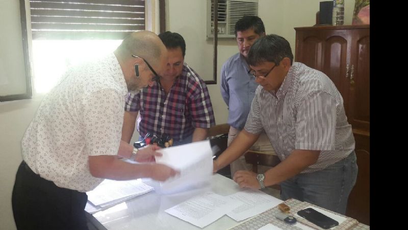 Se firmó el acuerdo para la pavimentación en Santa María