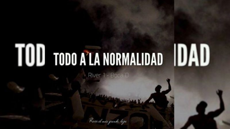 River ganó el 'súper clásico' en Córdoba y cargó a Boca con afiches