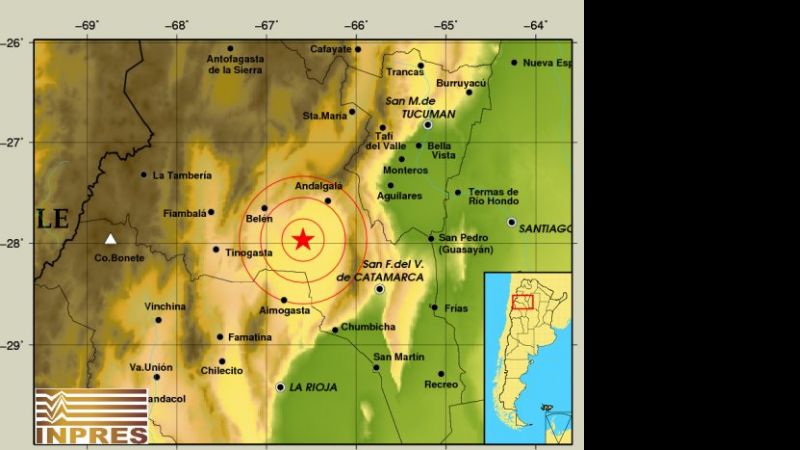 Tres temblores el domingo