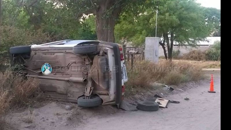 Vuelco en Valle Viejo